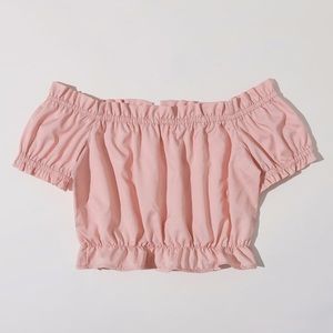 Frill trim crop top